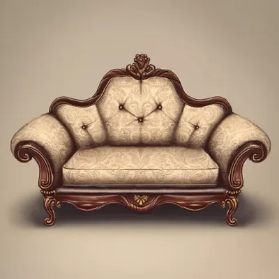 Illustration d'un canapé de style