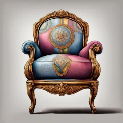 Illustration d'une chaise ancienne restaurée